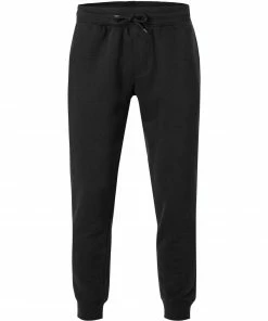 TOMMY JEANS Sweathose DM0DM11163/0MD Sweatpants, Bio Baumwolle, Schwarz