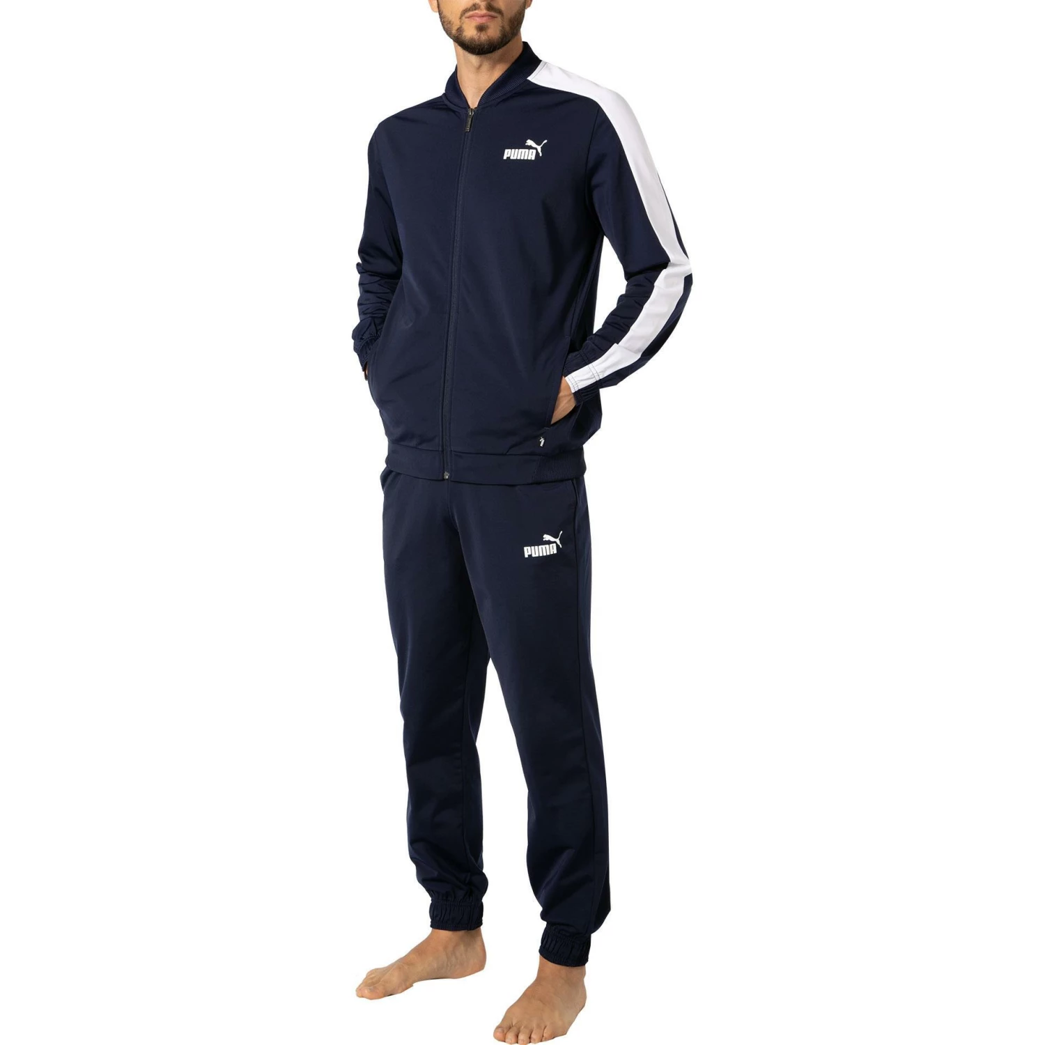 PUMA Trainingsanzug 585843/0006 Mikrofaser, Marine, Dunkelblau 1 PUMA Trainingsanzug 585843/0006 Mikrofaser, Marine, Dunkelblau