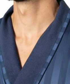 Novila Hausmantel George 8367/049/4 Satin Frotteefutter, Marine 7 Novila Hausmantel George 8367/049/4 Satin Frotteefutter, Marine -schlechtchritte 373483 norm2