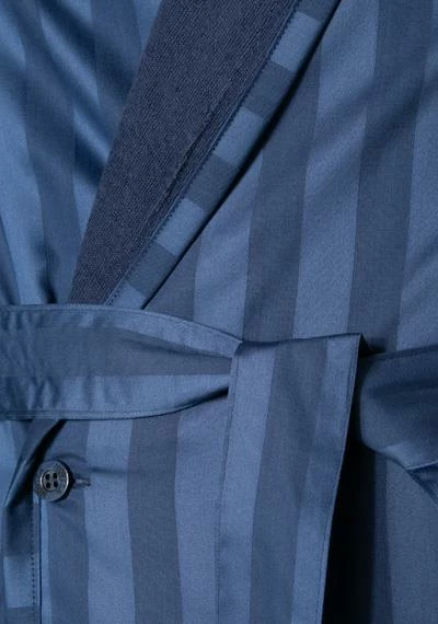 Novila Hausmantel George 8367/049/4 Satin Frotteefutter, Marine 4 Novila Hausmantel George 8367/049/4 Satin Frotteefutter, Marine – Bild 4