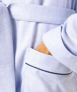 Novila Hausmantel Lord 9605/046/2 Flanell, Hellblau meliert, Hellblau -schlechtchritte 373496 norm3