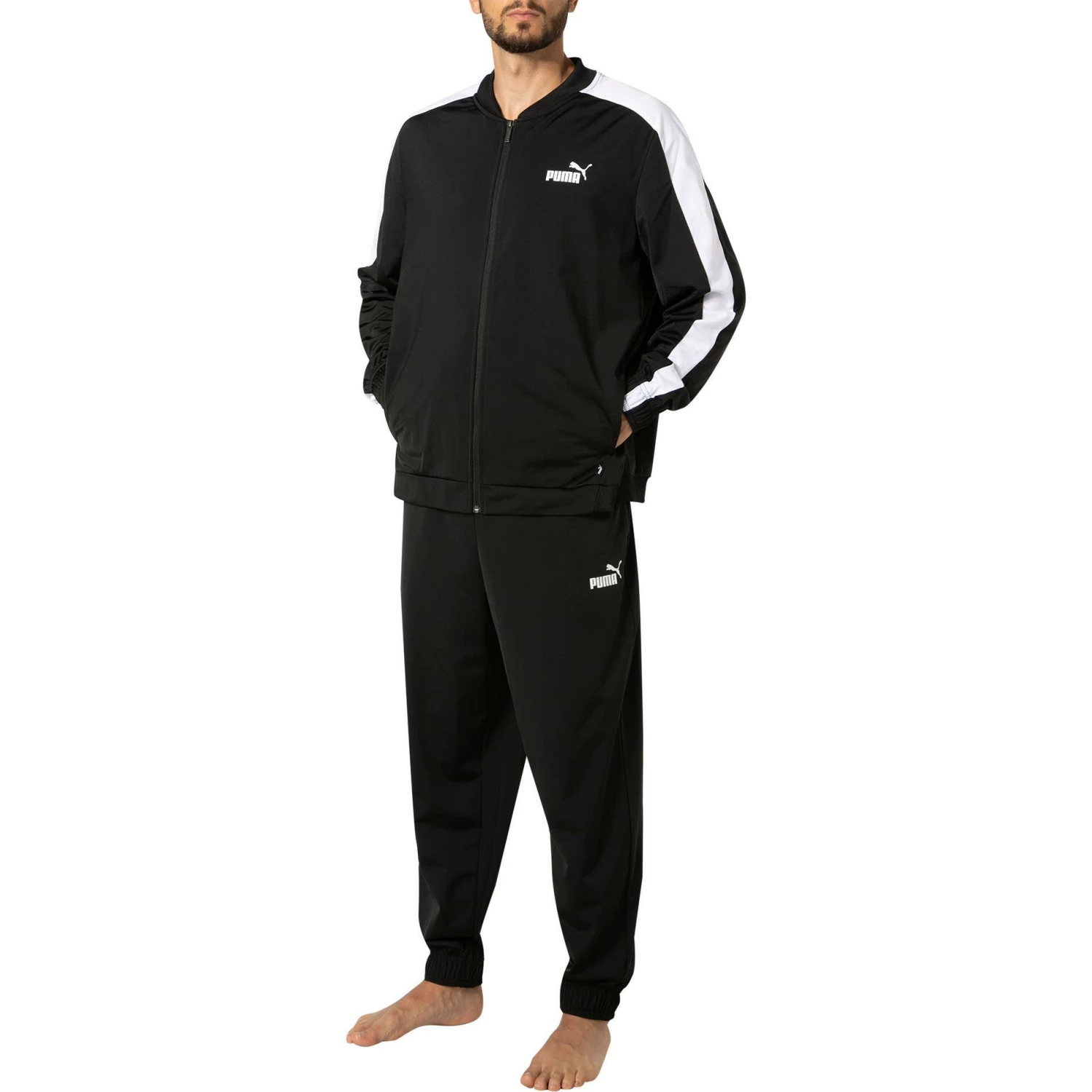 PUMA Trainingsanzug 585843/0001 Mikrofaser, Schwarz 1 PUMA Trainingsanzug 585843/0001 Mikrofaser, Schwarz