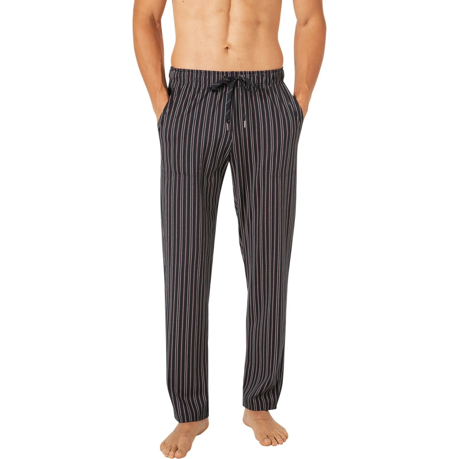 CALIDA Hose 29081/159 Pyjamahose, Baumwolle, Dunkelblau-rot gestreift, Dunkelblau-rot 1 CALIDA Hose 29081/159 Pyjamahose, Baumwolle, Dunkelblau-rot gestreift, Dunkelblau-rot