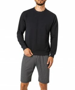 CALIDA Sweatshirt 15181/479 Baumwolle, Dunkelblau
