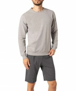 CALIDA Sweatshirt 15181/991 Baumwolle, Grau meliert, Grau