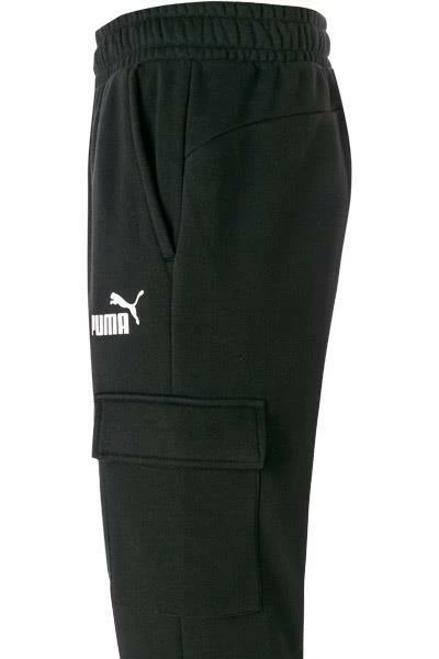 PUMA Cargohose 845802/0001 Sweatpants, Regular Fit, Baumwolle, Schwarz 4 PUMA Cargohose 845802/0001 Sweatpants, Regular Fit, Baumwolle, Schwarz – Bild 4