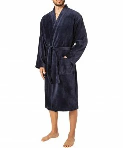 CALIDA Bademantel 68510/449 Baumwolle, Dunkelblau