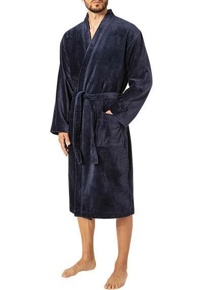 CALIDA Bademantel 68510/449 Baumwolle, Dunkelblau 2 CALIDA Bademantel 68510/449 Baumwolle, Dunkelblau – Bild 2