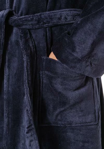 CALIDA Bademantel 68510/449 Baumwolle, Dunkelblau 4 CALIDA Bademantel 68510/449 Baumwolle, Dunkelblau – Bild 4