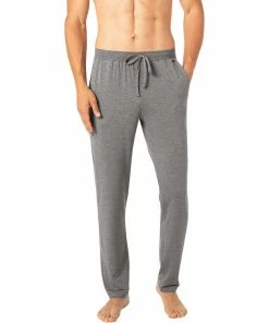 HANRO Long Pants Casuals 07 5040/1945 Pyjamahose, Baumwolle, Grau meliert, Stone melange