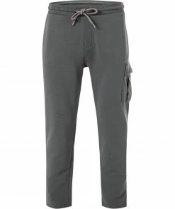 JUVIA Sweathose 93015068/71/467 Sweatpants, Baumwolle, Graugrün, Dunkelgrün