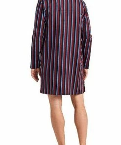 Seidensticker Longsleeve 176015/516 Pyjamashirt, Baumwolle, Weinrot -schlechtchritte 374483 norm2