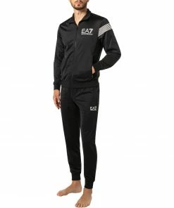 EA7 Trainingsanzug 6KPV59/PJ08Z/1200 Mikrofaser, Schwarz