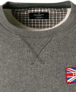 HACKETT Sweatshirt HM580929/987 Classic Fit, Baumwolle, Grau, Dunkelgrau -schlechtchritte 374742 norm3