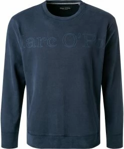 Marc O'Polo Sweatshirt M28 4061 54040/896 Bio Baumwolle, Dunkelblau, Nachtblau