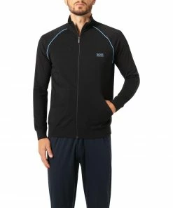 BOSS Sweatjacke Mix&Match 50379013/011 Baumwolle, Schwarz, Kohlschwarz