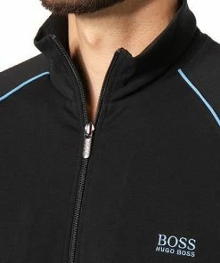 BOSS Sweatjacke Mix&Match 50379013/011 Baumwolle, Schwarz, Kohlschwarz -schlechtchritte 375420 norm2