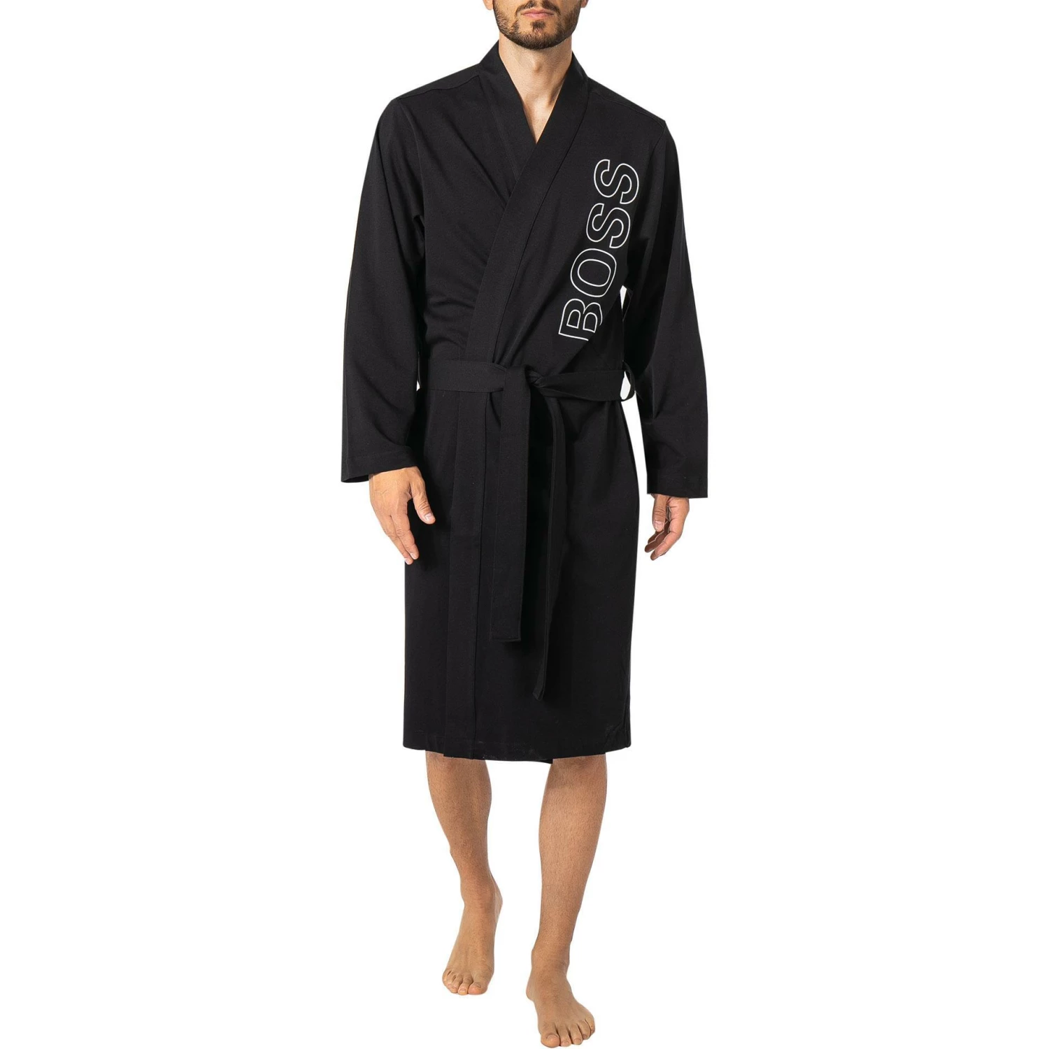 BOSS Kimono Identity 50460279/001 Bademantel, Baumwolle, Schwarz 1 BOSS Kimono Identity 50460279/001 Bademantel, Baumwolle, Schwarz