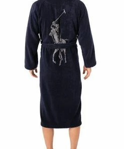 Polo Ralph Lauren Bademantel 714854533/001 Frottee Logo-Print am Rückteil, Navy-grau, Navy 7 Polo Ralph Lauren Bademantel 714854533/001 Frottee Logo-Print am Rückteil, Navy-grau, Navy -schlechtchritte 375809 norm2