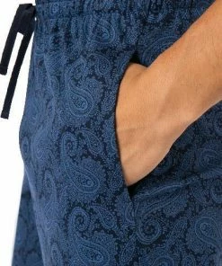 Novila Long Pants 8100/401/104 Pyjamahose, Baumwolle, Marine gemustert, Marine -schlechtchritte 376035 norm3