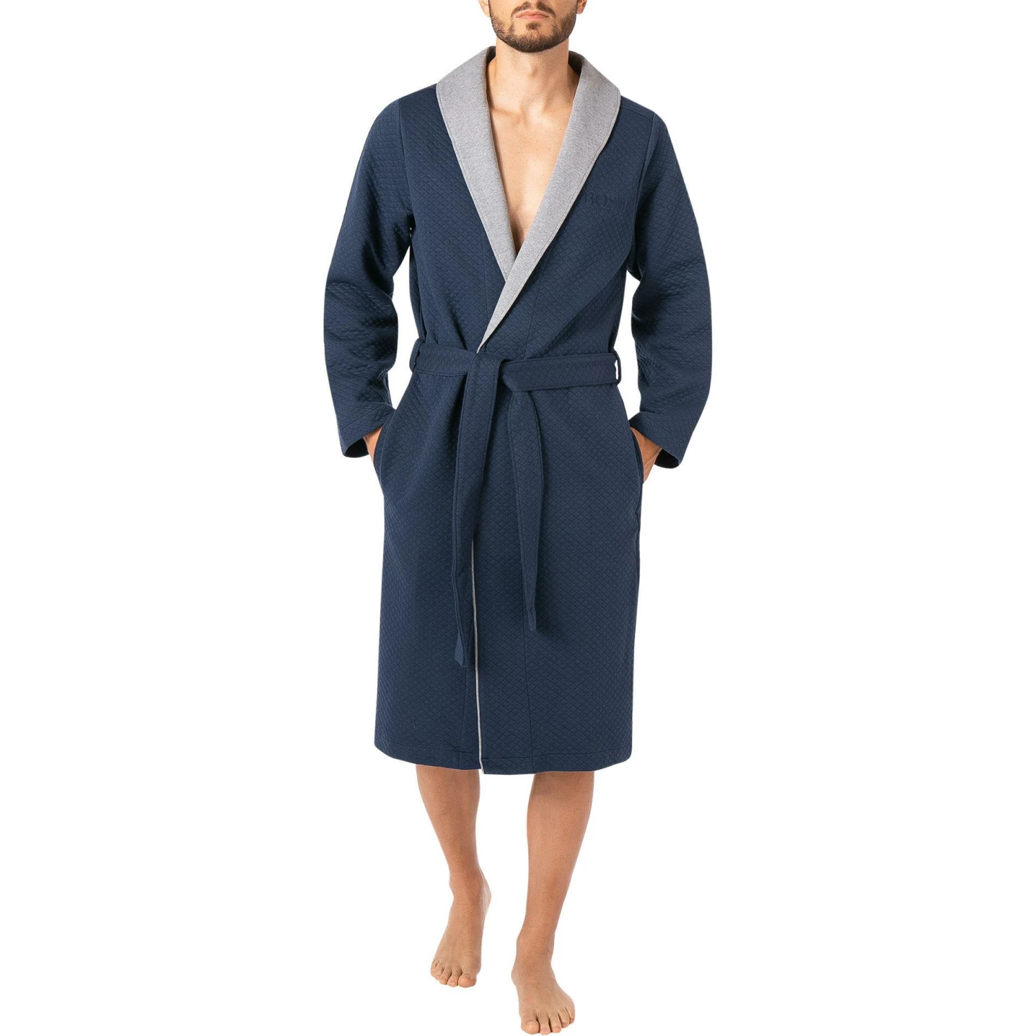 BOSS Hausmantel Limited 50460402/402 Jersey, Dunkelblau 1 BOSS Hausmantel Limited 50460402/402 Jersey, Dunkelblau