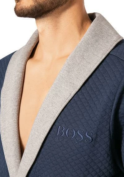 BOSS Hausmantel Limited 50460402/402 Jersey, Dunkelblau 3 BOSS Hausmantel Limited 50460402/402 Jersey, Dunkelblau – Bild 3