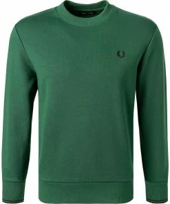 Fred Perry Sweatshirt M7535/761 Baumwolle, Grün, Ivy-black