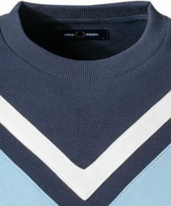 Fred Perry Pullover M2634/395 Sweatshirt, Baumwolle, Blau, Karbonblau -schlechtchritte 376536 norm2