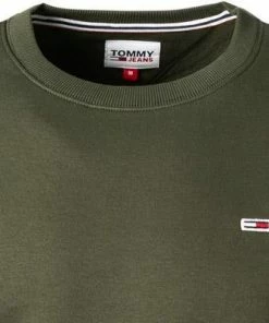 TOMMY JEANS Sweatshirt DM0DM09591/MRZ Bio Baumwolle, Olivgrün, Dunkelolive -schlechtchritte 376632 norm2