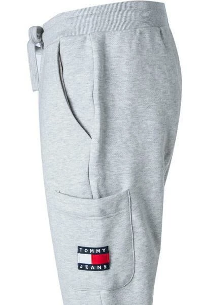 TOMMY JEANS Sweathose DM0DM11221/PJ4 Sweathpants, Bio Baumwolle, Hellgrau meliert, Hellgrau 4 TOMMY JEANS Sweathose DM0DM11221/PJ4 Sweathpants, Bio Baumwolle, Hellgrau meliert, Hellgrau – Bild 4