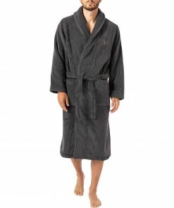 schlechtchritte 15 Polo Ralph Lauren Bademantel 714852627/002 Baumwolle, Dunkelgrau