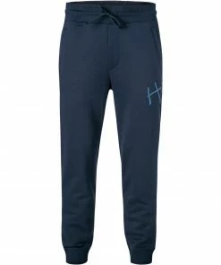 HUGO Sweathose Dartini 50457121/405 Sweatpants, Bio Baumwolle, Dunkelblau