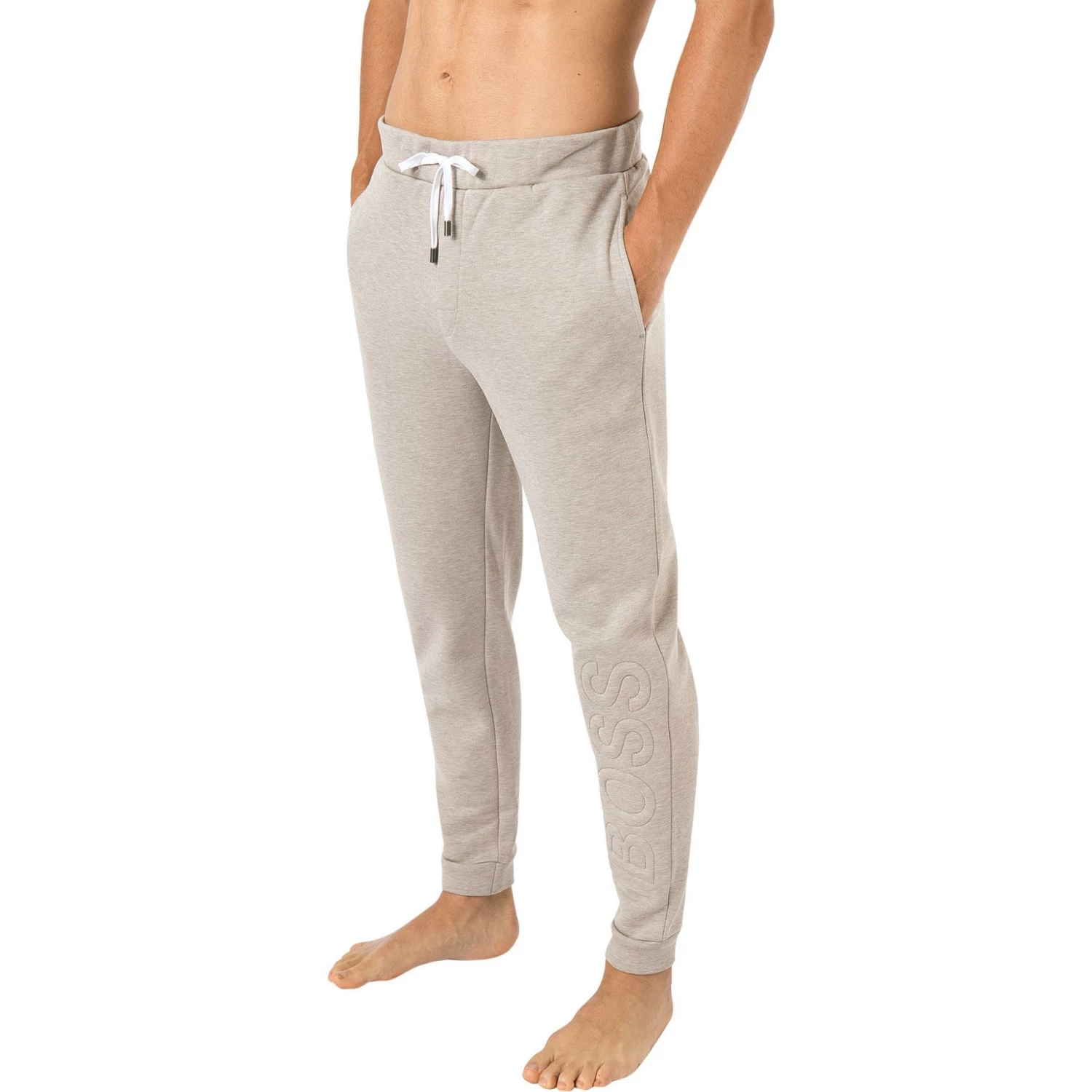 BOSS Pants Contemp 50460385/270 Jogginghose, Baumwolle, Beige meliert, Beige 1 BOSS Pants Contemp 50460385/270 Jogginghose, Baumwolle, Beige meliert, Beige