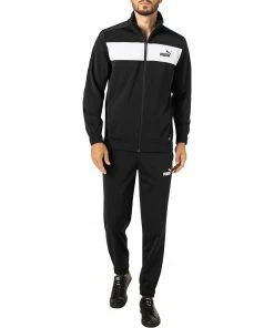 PUMA Trainingsanzug 845844/0001 Regular Fit, Mikrofaser, Schwarz