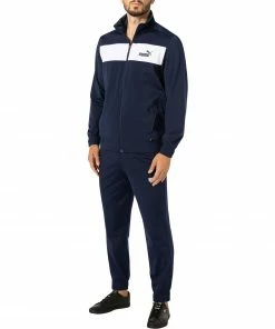 PUMA Trainingsanzug 845844/0006 Regular Fit, Mikrofaser, Blau