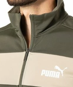 PUMA Trainingsanzug 845844/0044 Regular Fit, Mikrofaser, Olivgrün, Olive -schlechtchritte 377969 norm2