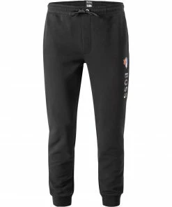 BOSS Sweathose Slamdunk 50461960/004 Sweatpants, NBA Capsule Kollektion, Baumwolle, Schwarz, Schwarz-blau