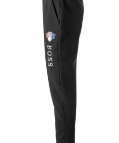 BOSS Sweathose Slamdunk 50461960/004 Sweatpants, NBA Capsule Kollektion, Baumwolle, Schwarz, Schwarz-blau -schlechtchritte 378534 norm3