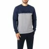 BOSS Sweatshirt Limited 50460399/402 Baumwolle, Dunkelblau-grau meliert, Dunkelblau