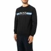 BOSS Sweatshirt Authentic 50460286/002 Baumwolle, Schwarz