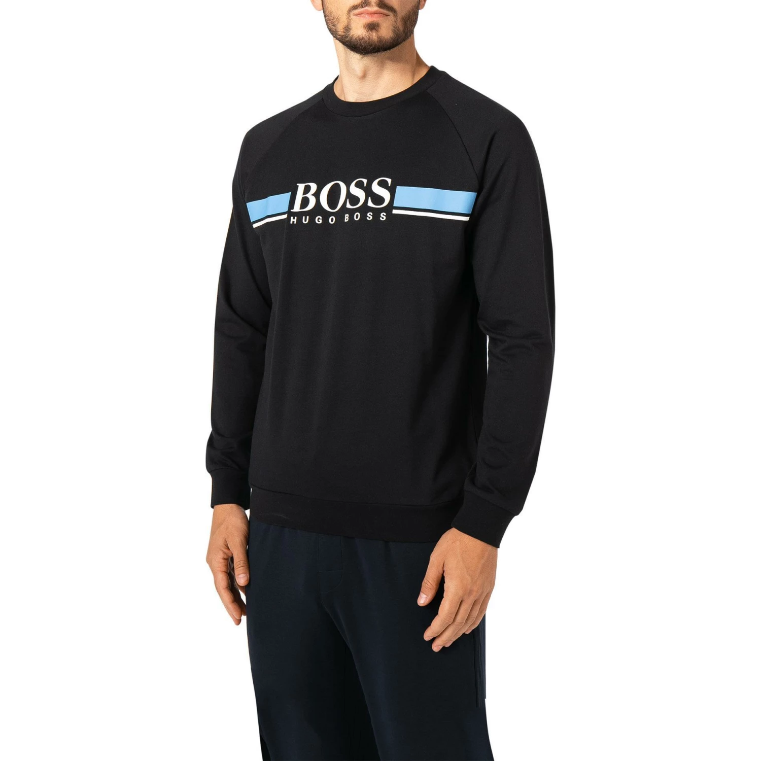 BOSS Sweatshirt Authentic 50460286/002 Baumwolle, Schwarz 1 BOSS Sweatshirt Authentic 50460286/002 Baumwolle, Schwarz