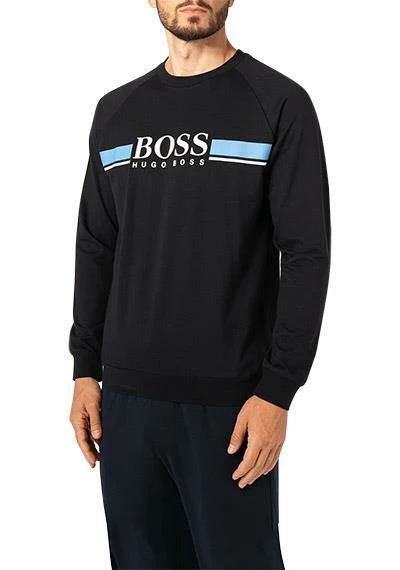 BOSS Sweatshirt Authentic 50460286/002 Baumwolle, Schwarz 2 BOSS Sweatshirt Authentic 50460286/002 Baumwolle, Schwarz – Bild 2