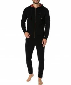 schlechtchritte 9 BOSS Tracksuit Set 50457044/001 Trainingsanzug, Baumwolle, Schwarz