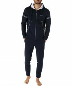 schlechtchritte 7 BOSS Tracksuit Set 50457044/410 Trainingsanzug, Baumwolle, Navy