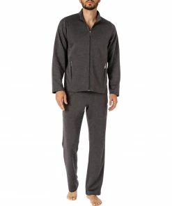 Novila Hausanzug Mike 8204/069/11 Baumwolle, Anthrazit meliert, Anthrazit