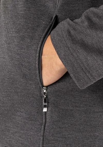 Novila Hausanzug Mike 8204/069/11 Baumwolle, Anthrazit meliert, Anthrazit 4 Novila Hausanzug Mike 8204/069/11 Baumwolle, Anthrazit meliert, Anthrazit – Bild 4