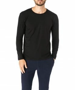 Novila Longsleeve 9581/496/28 Modal-Stretch, Schwarz