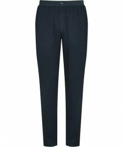 Mey AARHUS Long Pants 31070/174 Pyjamahose, Baumwolle, Indigo