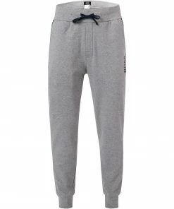BOSS Pants Limited 50460412/033 Sweatpants, Baumwolle, Grau meliert, Mittelgrau