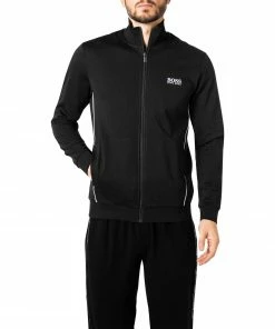 BOSS Sweatjacke Tracksuit 50460266/001 Baumwolle, Schwarz